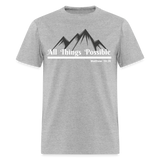Women's T-Shirt - All Things Possible - heather gray