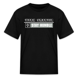 Kid's T-Shirt - Work Smarter - black