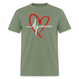 Women's T-Shirt - Living with Purpose - military green