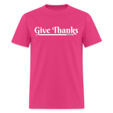 Women's T-Shirt - Give Thanks - fuchsia