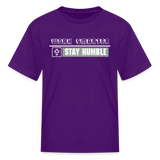 Kid's T-Shirt - Work Smarter - purple