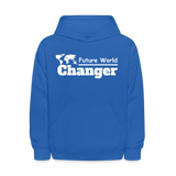 Kids' Hoodie - Future World Changer - royal blue