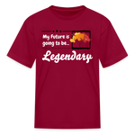 Kids' T-Shirt - My Future is - dark red