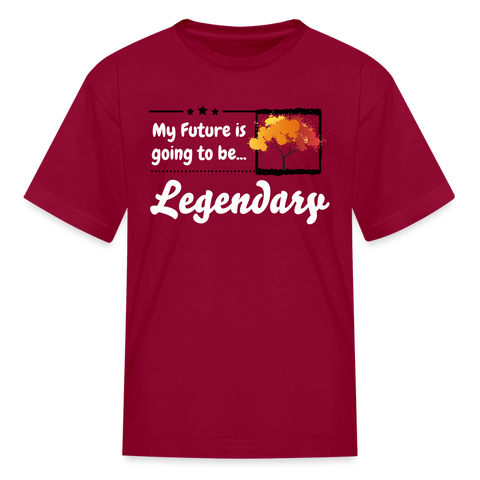 Kids' T-Shirt - My Future is - dark red