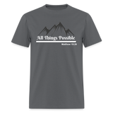 Men's Classic T-Shirt - All Things Possible - charcoal