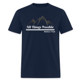 Men's Classic T-Shirt - All Things Possible - navy