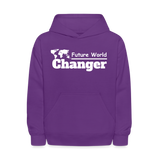 Kids' Hoodie - Future World Changer - purple