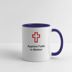 Contrast Mug - AFIM - white/cobalt blue