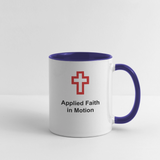 Contrast Mug - AFIM - white/cobalt blue
