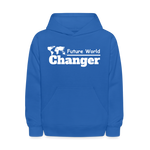 Kids' Hoodie - Future World Changer - royal blue