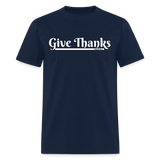 Women's T-Shirt - Give Thanks - navy