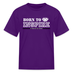 Kids' T-Shirt - Born to Inspire - purple