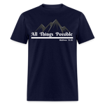 Women's T-Shirt - All Things Possible - navy