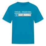 Kid's T-Shirt - Work Smarter - turquoise