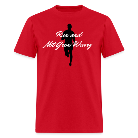 Men's Classic T-Shirt - Not Grow Weary - red