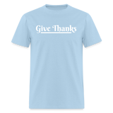 Men's Classic T-Shirt - Give Thanks - powder blue