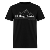Women's T-Shirt - All Things Possible - black