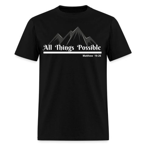 Women's T-Shirt - All Things Possible - black