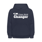 Kids' Hoodie - Future World Changer - navy