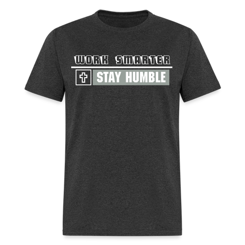 Women's T-Shirt - Work Smarter - heather black