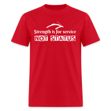 Men's Classic T-Shirt - Strength for Service - red
