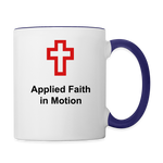 Contrast Mug - AFIM - white/cobalt blue