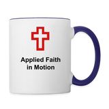 Contrast Mug - AFIM - white/cobalt blue