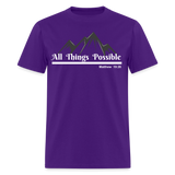 Women's T-Shirt - All Things Possible - purple