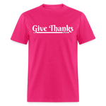 Women's T-Shirt - Give Thanks - fuchsia