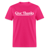 Women's T-Shirt - Give Thanks - fuchsia
