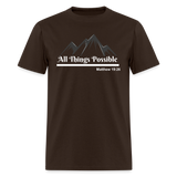 Men's Classic T-Shirt - All Things Possible - brown