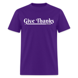 Women's T-Shirt - Give Thanks - purple
