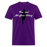 Women's T-Shirt - Not Grow Weary - purple