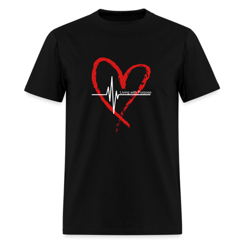 Unisex Classic T-Shirt - Living with Purpose - black