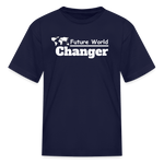 Kids' T-Shirt - World Changer - navy