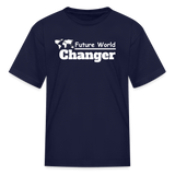 Kids' T-Shirt - World Changer - navy