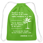 Cotton Drawstring Bag - Tree Planted - clover