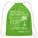 Cotton Drawstring Bag - Tree Planted - clover