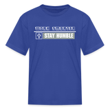 Kid's T-Shirt - Work Smarter - royal blue