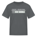 Kid's T-Shirt - Work Smarter - charcoal