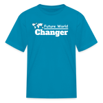 Kids' T-Shirt - World Changer - turquoise