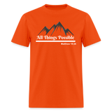 Men's Classic T-Shirt - All Things Possible - orange