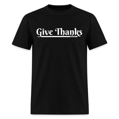 Women's T-Shirt - Give Thanks - black