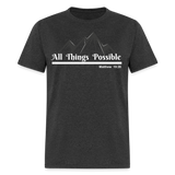 Women's T-Shirt - All Things Possible - heather black