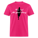 Women's T-Shirt - Not Grow Weary - fuchsia