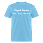 Men's Classic T-Shirt - Simple Process - aquatic blue