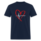 Unisex Classic T-Shirt - Living with Purpose - navy