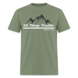 Women's T-Shirt - All Things Possible - military green