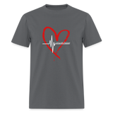 Unisex Classic T-Shirt - Living with Purpose - charcoal