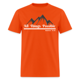 Women's T-Shirt - All Things Possible - orange